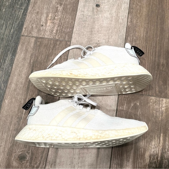 Adidas NMD_R1 Men\'s Size 8 Running Shoes White ART BY9914 Boost main image 6